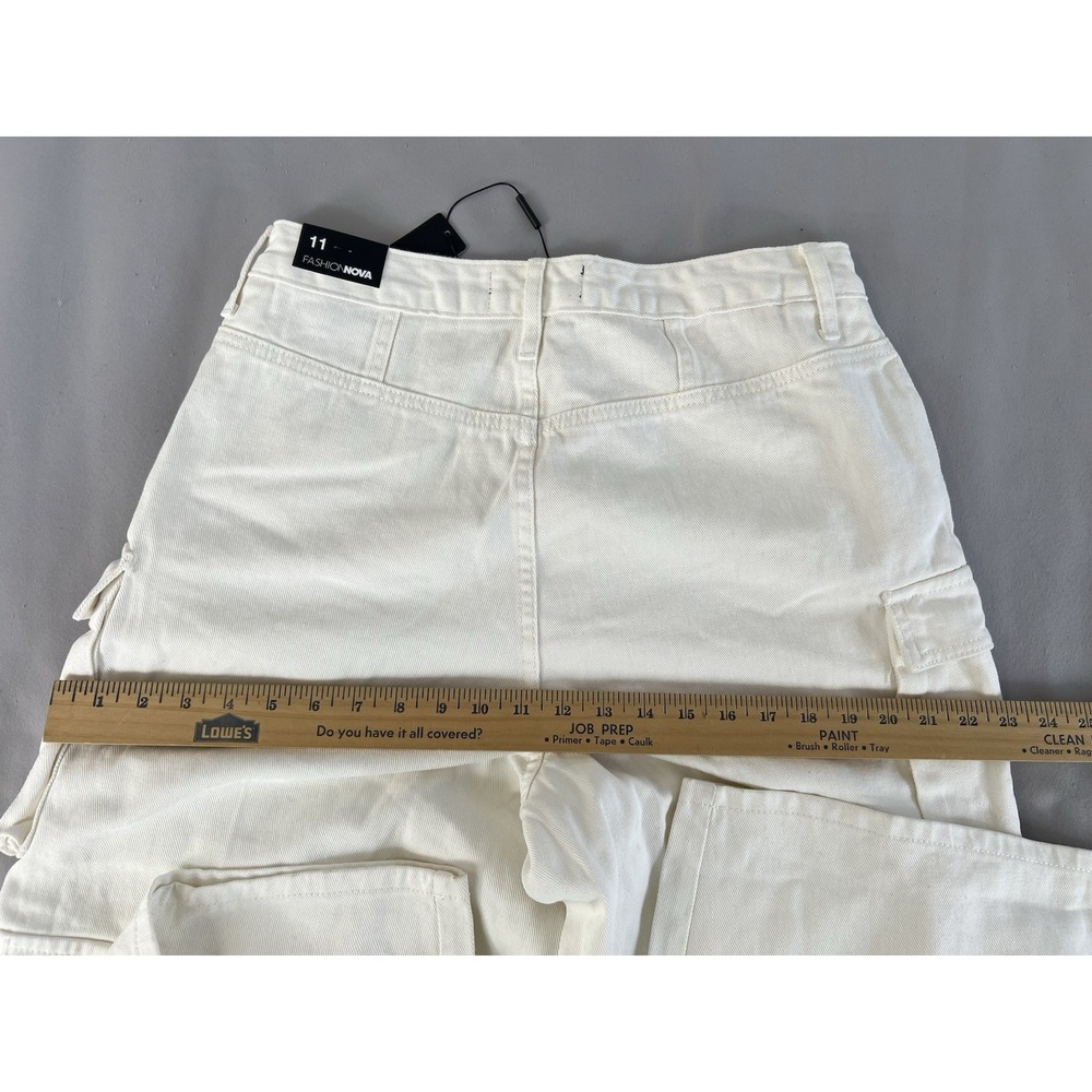 Fashion Nova‎ Jeans Pants Womens 11 Cargo Wide Leg Baggy Skater 90s Y2K New - Picture 10 of 11